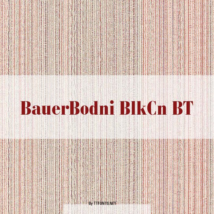 BauerBodni BlkCn BT example